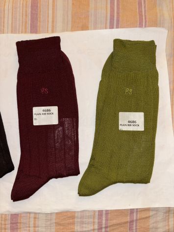 SET 3 PAIA CALZE NUOVE DA UOMO LEGGERE FIRMATE ORIGINALI PAUL SMITH,MADE IN ITAL - Foto 3