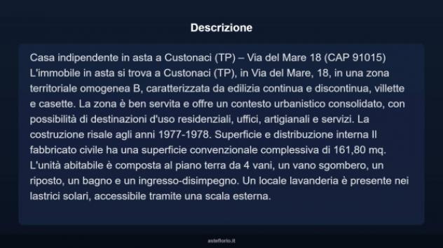 Immobile in asta di 161 m² in vendita a Custonaci - Foto 5