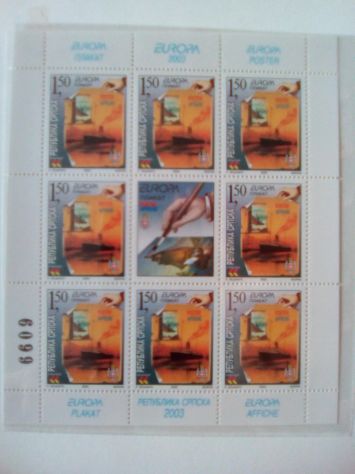 Bosnia-Serba Europa Cept foglietti 1996-2003 - Foto 8