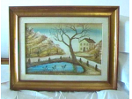 Quadro con retro scritto di Romeo Tinti 1982