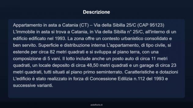 Immobile in asta di 82 m², box auto in vendita a Catania - Foto 16