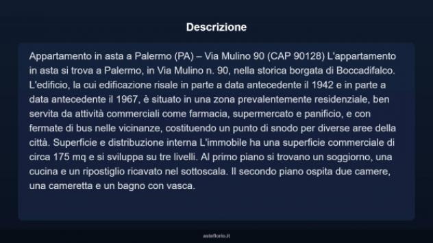 Immobile in asta di 175 m², box auto in vendita a Palermo - Foto 6