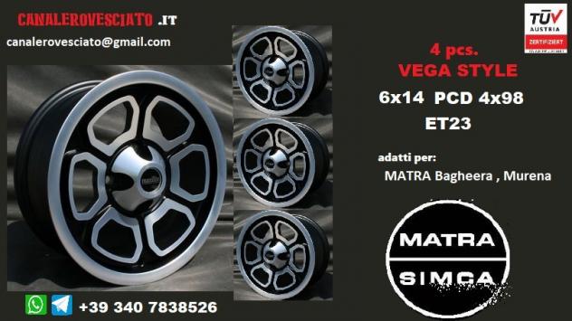 Cerchi vega 6x 14 4x98 et 23 MATRA bageera murena
