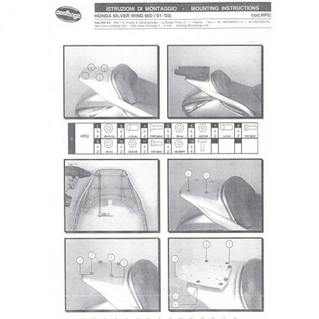 Supporto portapacchi Honda Silver Wing - Foto 5