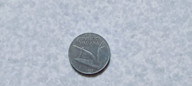 Moneta 10 lire Spighe 1976 - Foto 2