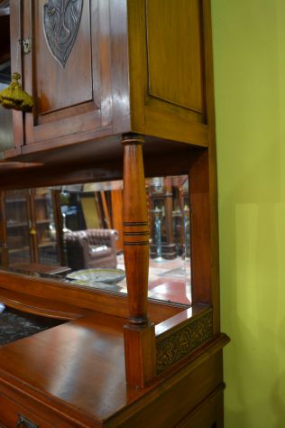 Credenza doppio corpo del XX secolo stile Liberty - Foto 3