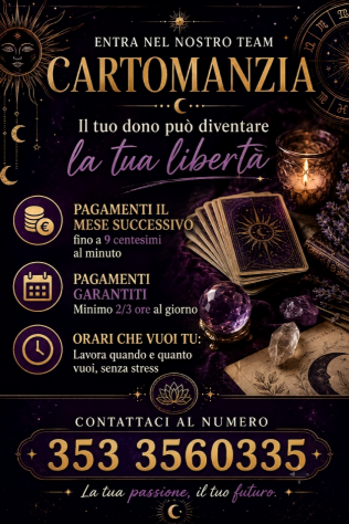 CERCHIAMO CARTOMANTI – LAVORO DA CASA