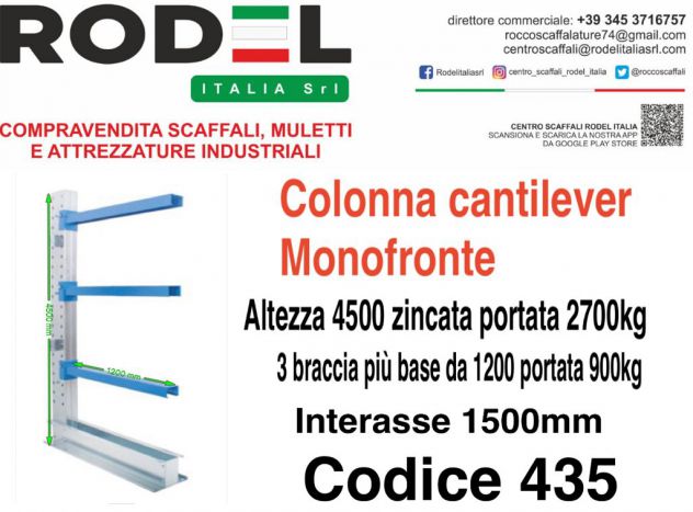 distribuzione di cantilever