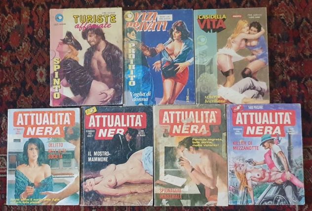 Lotto 7 fumetti anni '80 '90 Attualità nera Turiste affamate I casi della vita
