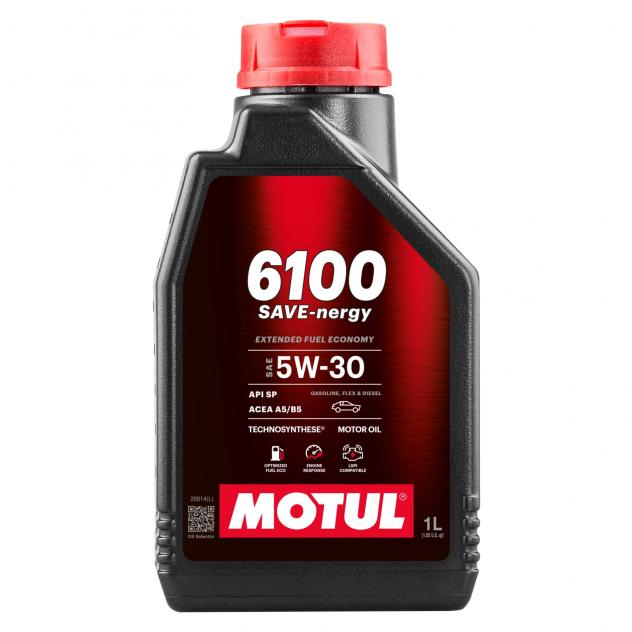 MOTUL 6100 SAVE nergy 5W30 Olio Motore Fuel Economy 1 Litro