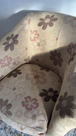 Poltrona beige fantasia floreale - Foto 3