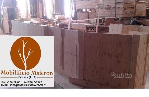 Banconi in Legno Per Arredamento Bar Pub Pizzerie Ristorante Nuovi - Foto 2