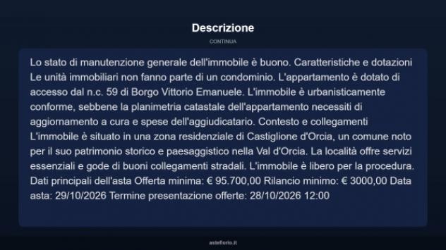Immobile in asta di 123 m² in vendita a Castiglione d'Orcia - Foto 4