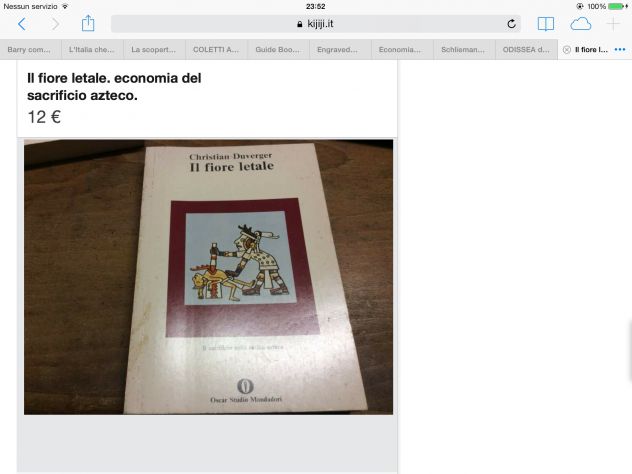 DUVERGER C. IL FIORE LETALE. ECONOMIA DEL SACRIFICIO AZTECO. 1981