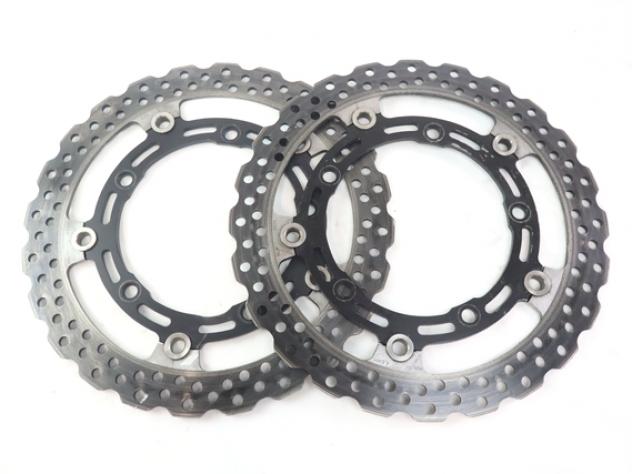 KAWASAKI Z 900 41080072011I COPPIA DISCHI FRENO ANTERIORI ZR900D A2 35KW 2019 FRONT BRAKE DISCS - Foto 4