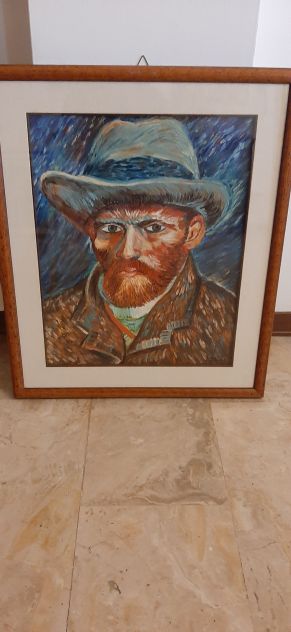 vendo quadri mia produzione con cornice e vetro riprod.autoritratti Van Gogh - Foto 5