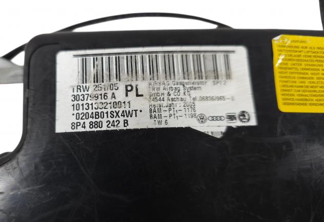 AIRBAG SEDILE DESTRO AUDI A3 Sportback Serie (8PA) 8P4880242B (0408) - Foto 10