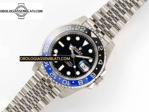 Rolex Replica GMT-MASTER II 126710 BLU/NERO CERAMICA 904L 1:1 MIGLIOR EDIZIONE SUL BRACCIALE JUBILEE SH3285 - Foto 3