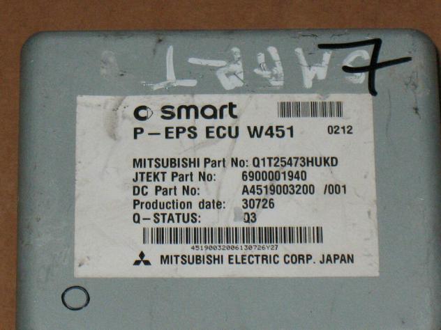 6900001940 ECU IDROGUIDA ESP Servosterzo Smart W451 6900001940 A4519003200 - Foto 2