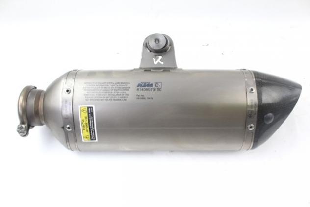 KTM 1290 SUPER DUKE GT 61405979100 MARMITTA SILENZIATORE SCARICO AKRAPOVIC 19 - 21 MUFFLER 61305979000 61305979100 61405979000 CON AMMACCATURE - Foto 3