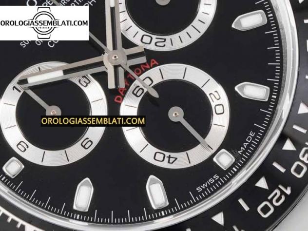 Rolex Replica DAYTONA 116500 1:1 BEST EDITION QUADRANTE NERO SU BRACCIALE SS SA4130 - Foto 15