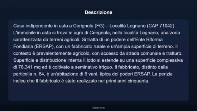 Immobile in asta di 78341 m² con più di 5 locali in vendita a Cerignola - Foto 4