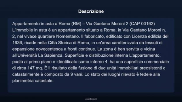 Immobile in asta di 147 m² con più di 5 locali e box auto in vendita a Roma - Foto 18