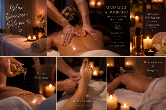 MASSAGGI A DOMICILIO PER DONNE – RELAX, BENESSERE E DISCREZIONE
