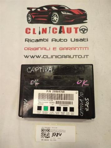 CENTRALINA BCM CHEVROLET Captiva 1° Serie 20864768 Z20S diesel 1991 (06)
