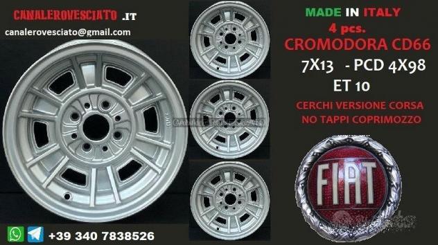 Cromodora CD66 CORSA 7x13 et10 4x98 Fiat 124 128