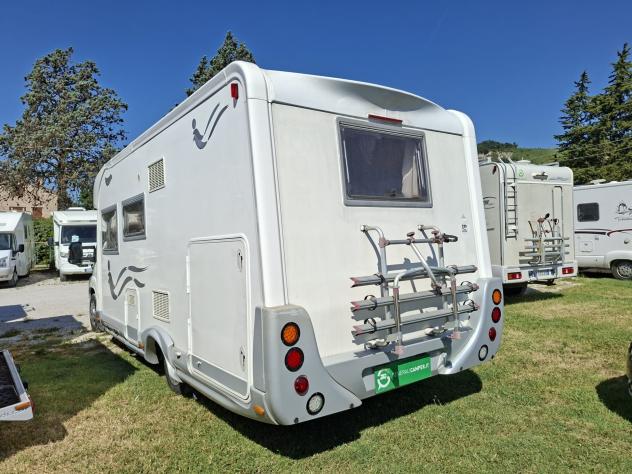 CAMPER ELNAGH DUCATO SEMINTEGRALE SEMIDINETTE BASCULANTE LETTO MATRIMONIALE GARAGE CLIMATIZZATORE FOTOVOLTAICO CAMPEGGIO USATI GENERALI 1690 - Foto 3