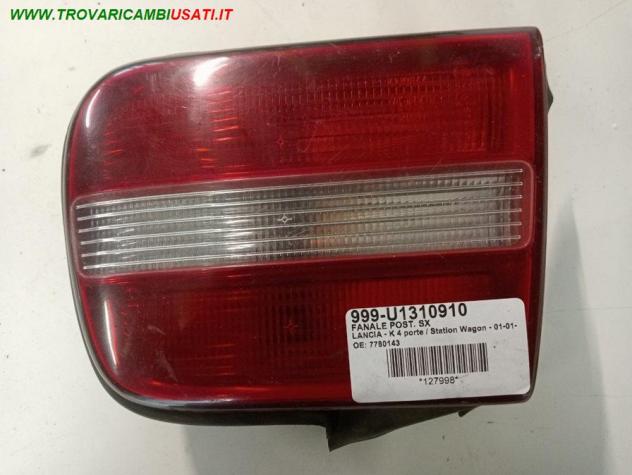 FANALE POST. SX 999-U1310910 Parti elettriche  Fanaleria  Fanali  Fanale post. sx. LANCIA - K - 1995  2001