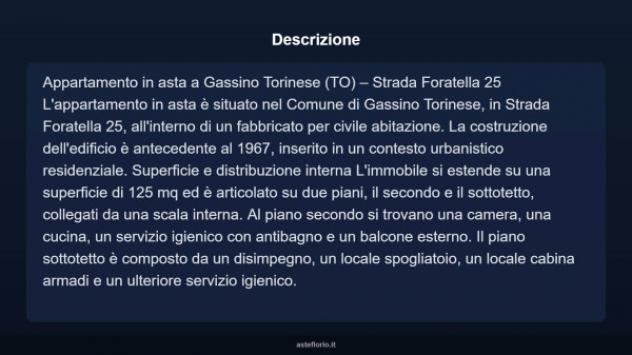 Immobile in asta di 125 m² in vendita a Gassino Torinese - Foto 8