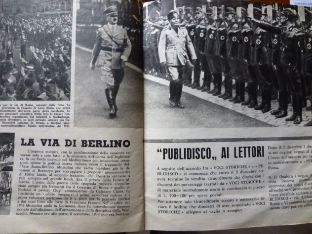 Fascicolo voci storiche-LA VOCE DI MUSSOLINI Nov.1959 con disco - Foto 7