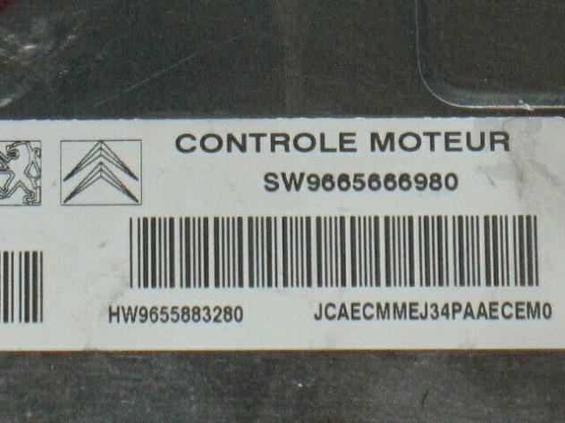 9665666980 ECU CITROEN PEUGEOT VALEO J34P-AAE SW 9665666980 HW 9655883280 - Foto 5
