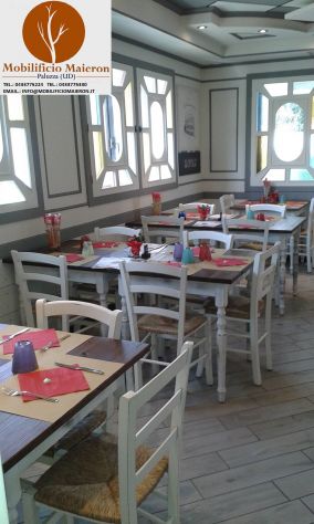 Sedie e Tavoli Pescara in Legno Per Ristorante Bar Pizzeria Pub Cod 106 - Foto 6