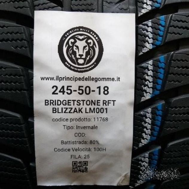2 gomme 245 50 18 bridgestone rft a11768 - Foto 2
