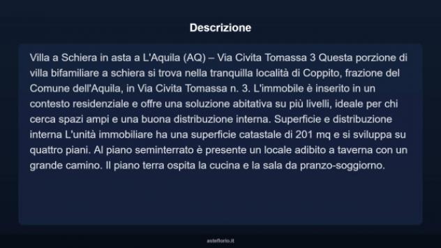 Immobile in asta di 201 m², box auto in vendita a L'Aquila - Foto 4