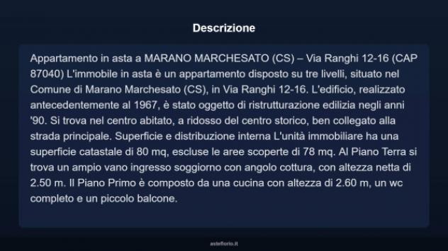 Immobile in asta di 80 m² in vendita a Marano Marchesato - Foto 4