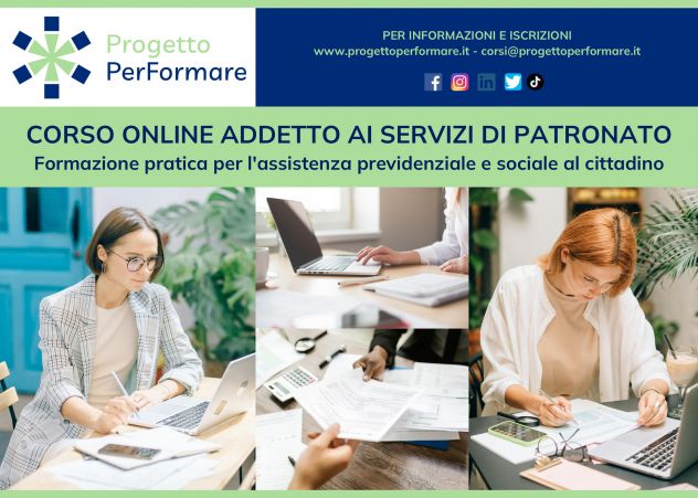 Corso online Addetto Servizi di Patronato