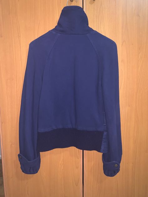 FELPA/GIACCA COME NUOVA DA DONNA FIRMATA ORIGINALE“PINKO”IN COTONE,TAGLIA M,BL - Foto 10