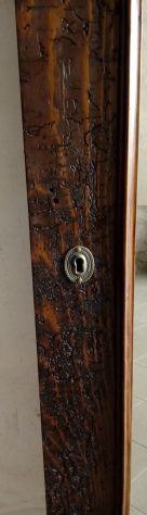 Specchio Antico RESTAURATO da Armadio Italiano ,fine tardo 1800 in legno Abete. - Foto 6