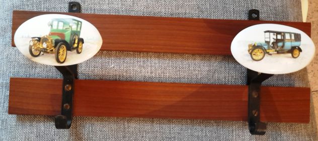 attaccapanni in legno e bachelite cm.40x15