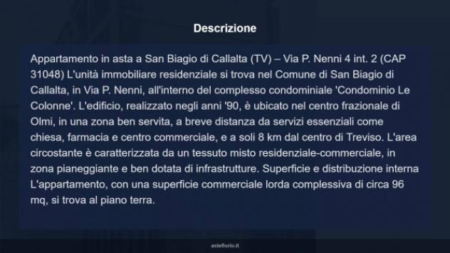 Immobile in asta di 96 m², box auto in vendita a San Biagio di Callalta - Foto 17