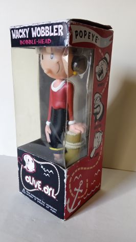 Olivia Olive Oyle Wacky Wobbler Bobble Head Braccio di Ferro - Foto 4