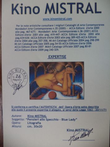 Kino Mistral Pensieri allo specchio Blu Lady - Foto 2