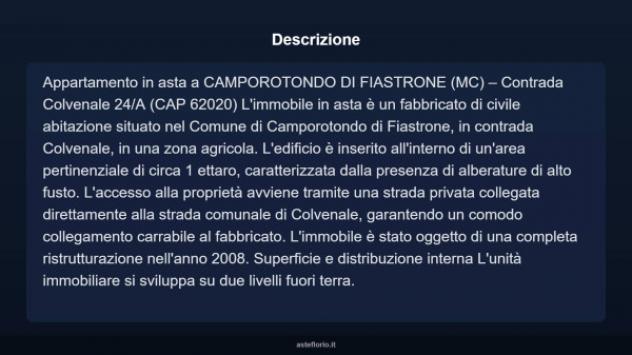 Immobile in asta di 10655 m² con più di 5 locali in vendita a Camporotondo di Fiastrone - Foto 18
