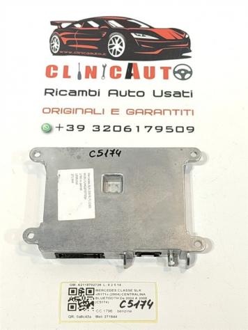 MODULO CONTROLLO BLUETOOTH MERCEDES SLK W171 2° Serie A2118702726 271944 benzina 1796 (0411) - Foto 4