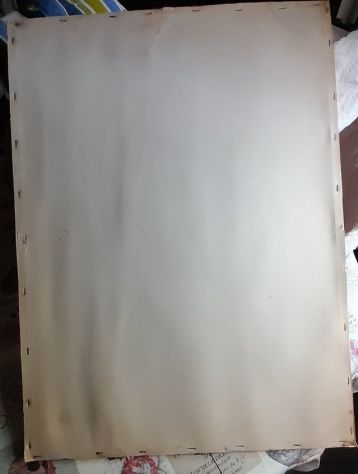 novella parigini disegno su cartoncino volto di cristo 54x74 raro - Foto 7