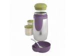 THERMOS PORTABIBERON E VIVANDE IN ACCIAIO CHICCO VIOLA/VERDE NUOVISSIMO